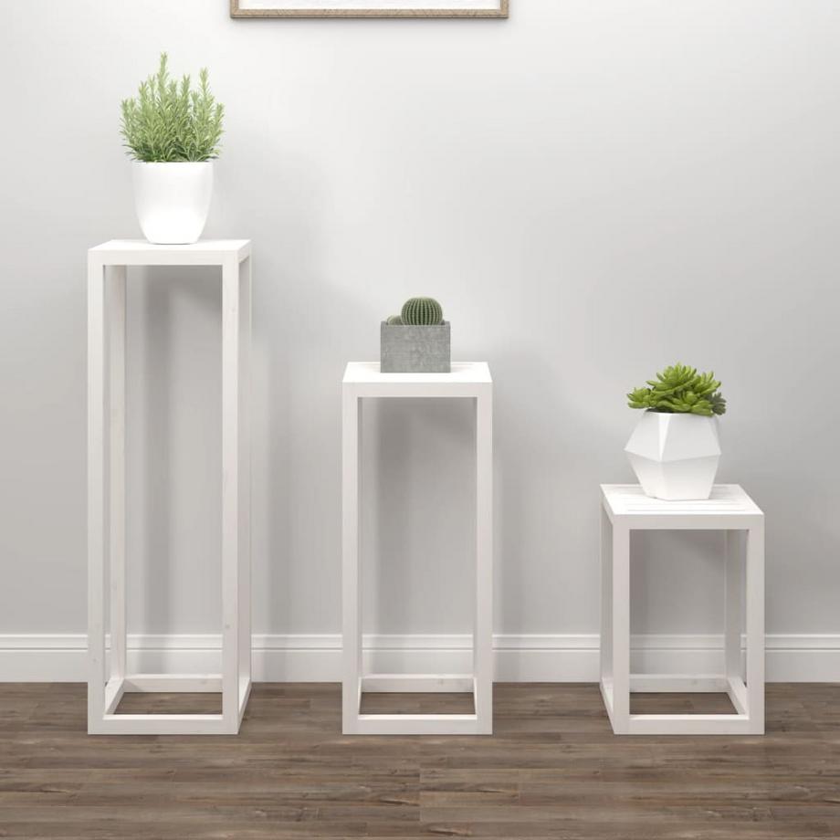 VidaXL Ensemble de supports pour plantes bois  