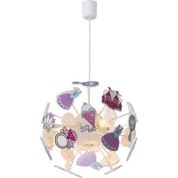 Lampe à suspension en plastique blanc 4xE14