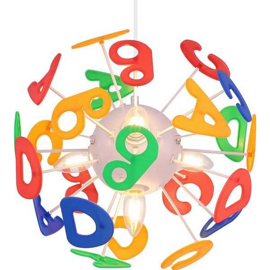 mutoni Hängeleuchte Kunststoff weiss 4xE14  