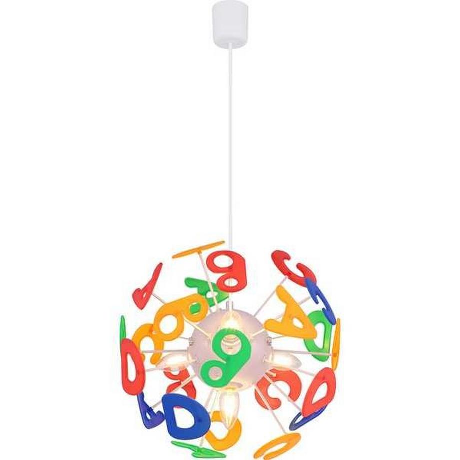 mutoni Hängeleuchte Kunststoff weiss 4xE14  