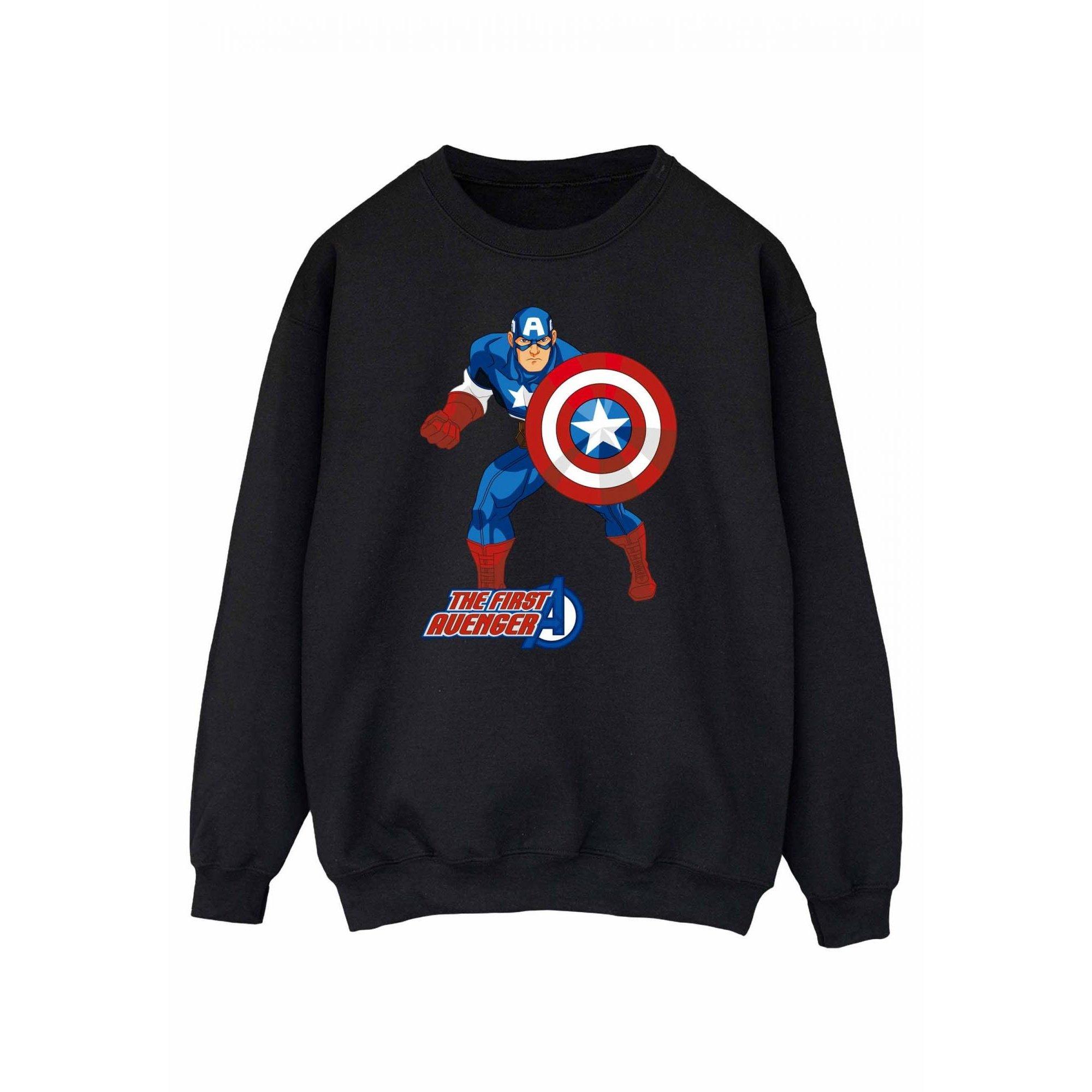 Image of The First Avenger Sweatshirt Damen Schwarz L