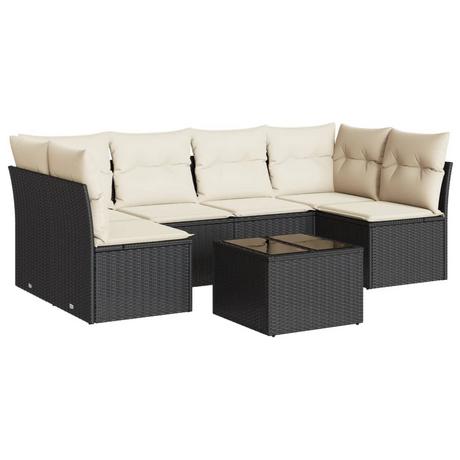 VidaXL set divano da giardino Polirattan  