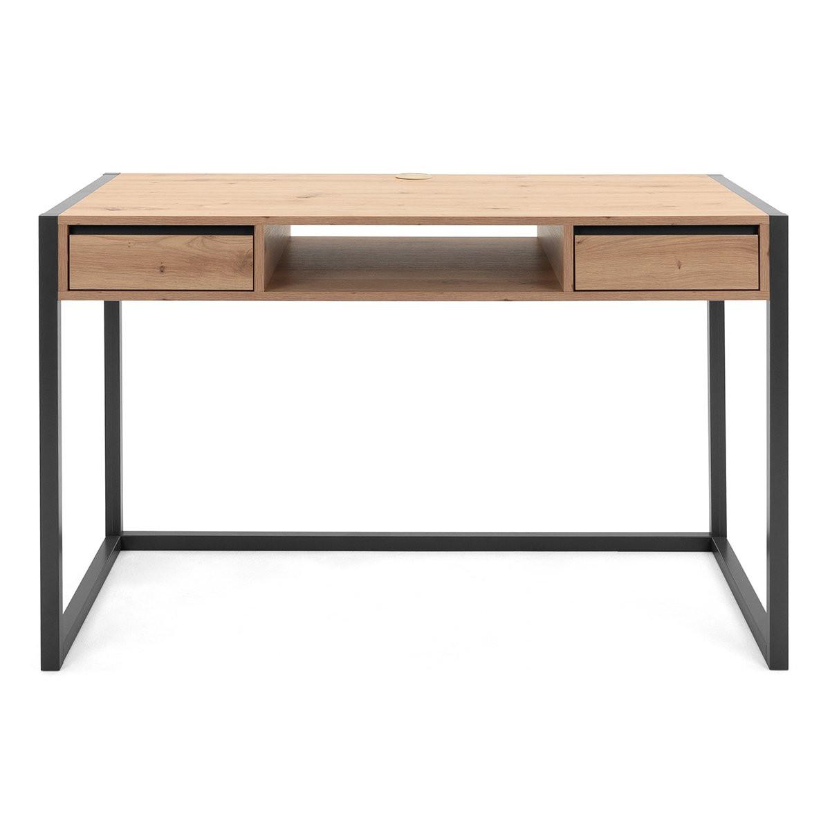 Image of Schreibtisch im Industrial Stil mit 2 Schubladen L120 cm - Denver Schreibtisch im Industrial Stil mit 2 Schubladen L120 cm - Denver