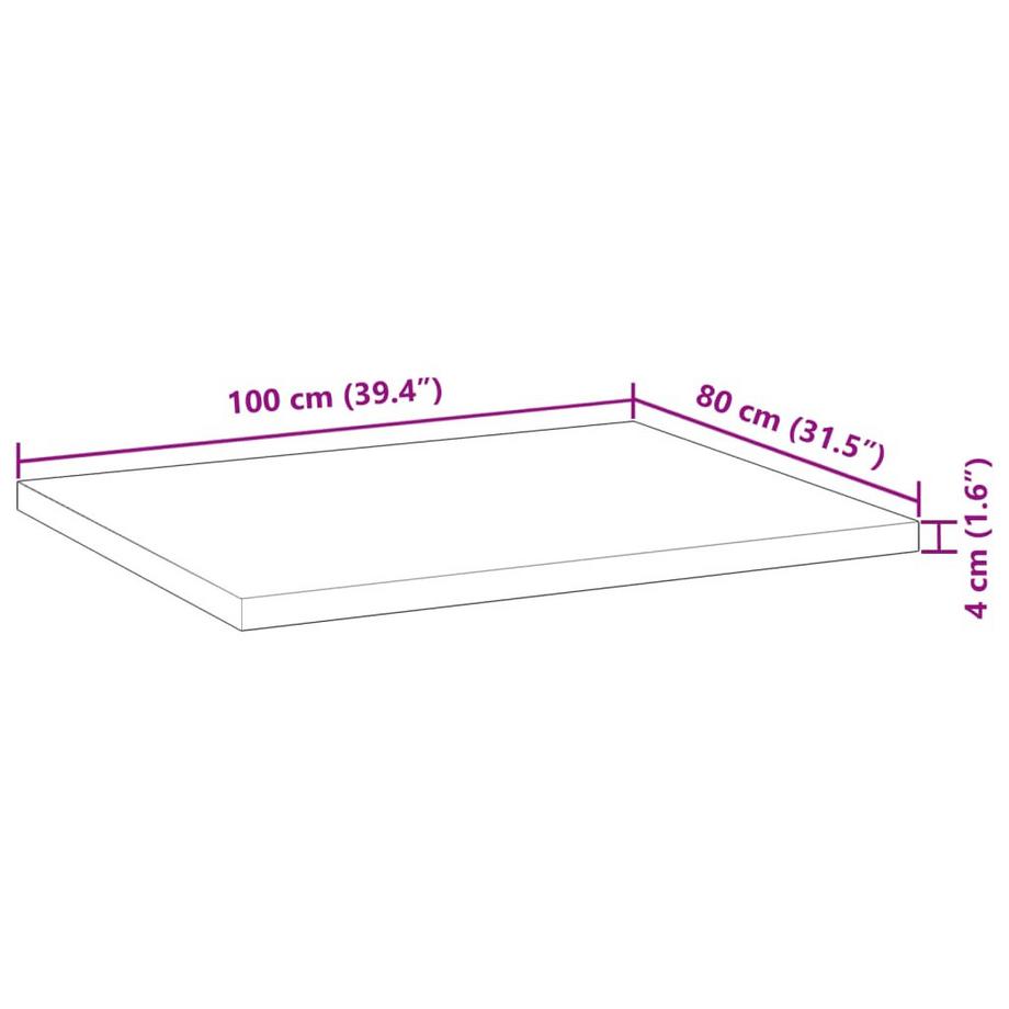 VidaXL Dessus de table bois d'acacia  