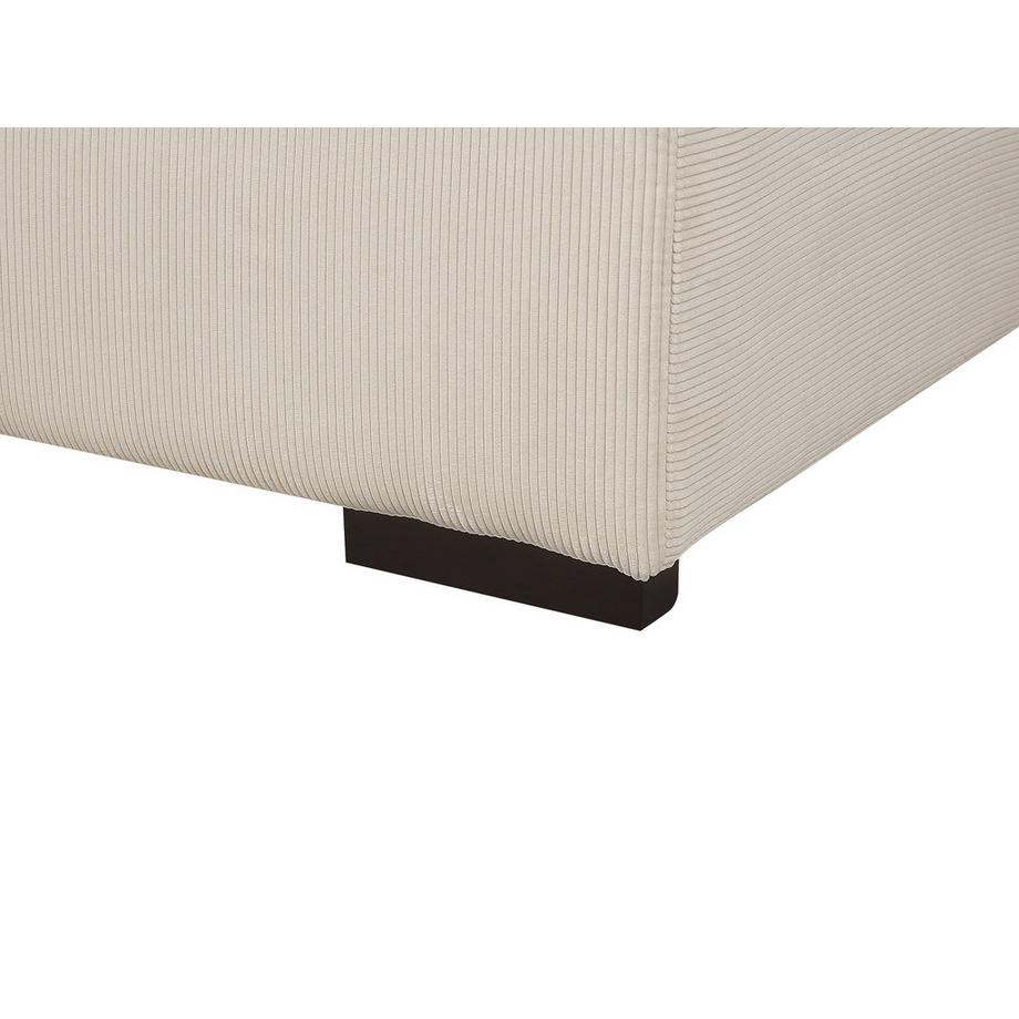 Beliani Ottoman en Velours côtelé Moderne LUNGO  