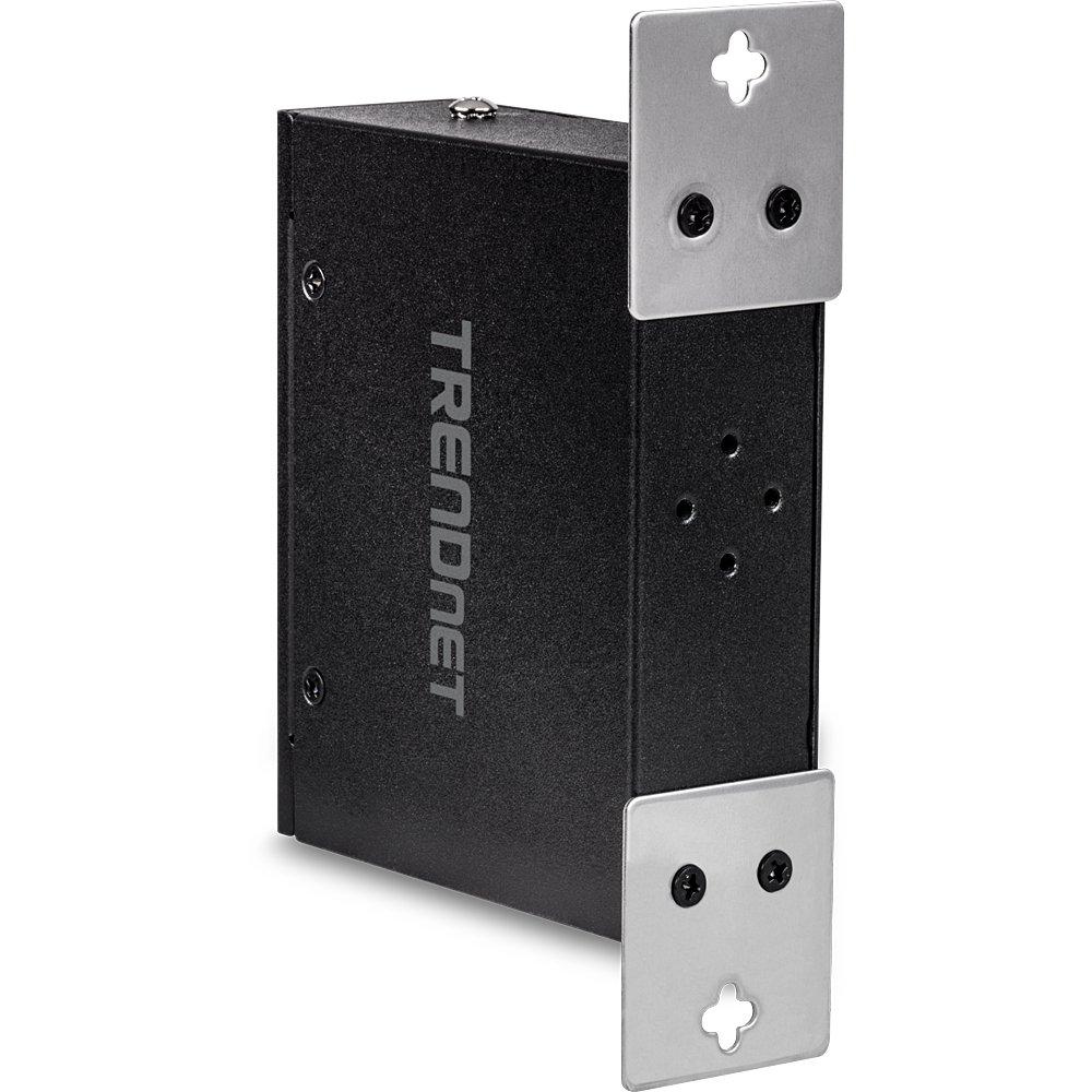 TRENDNET  TI-E100 moltiplicatore di rete Trasmettitore di rete Nero 10, 100, 1000 Mbit/s 