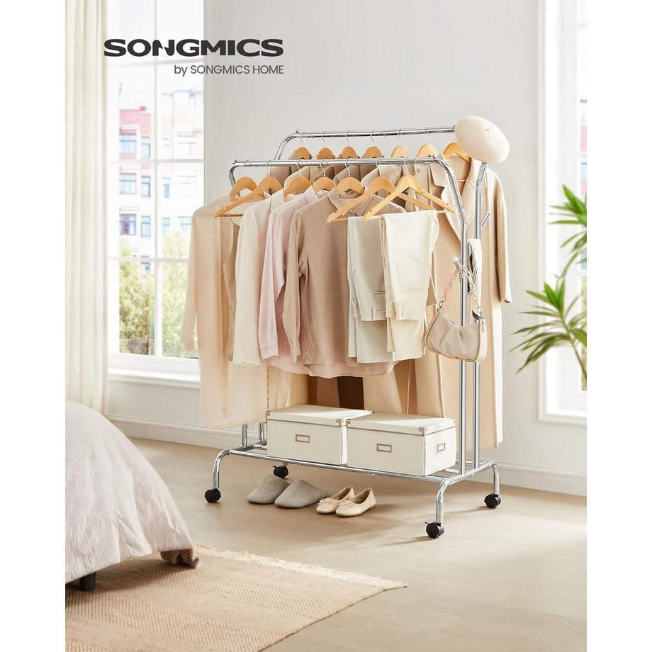 Songmics Kleiderständer auf Rollen  