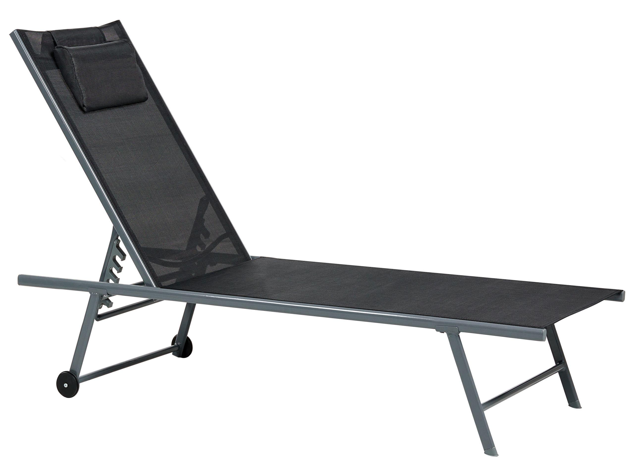 Beliani Lot de 2 transats en Acier Moderne SORONI  