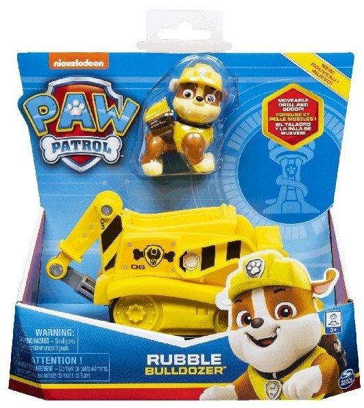 Image of PAW Patrol Baustellen-Fahrzeug mit Rubble-Figur (Basic VehicleBasis Fahrzeug)