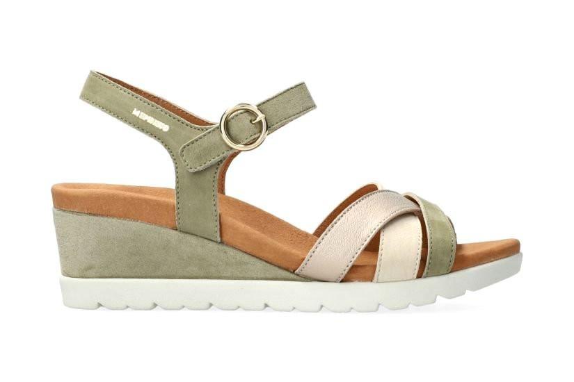 Image of Yrena - Wildleder Sandale Damen Grün 35