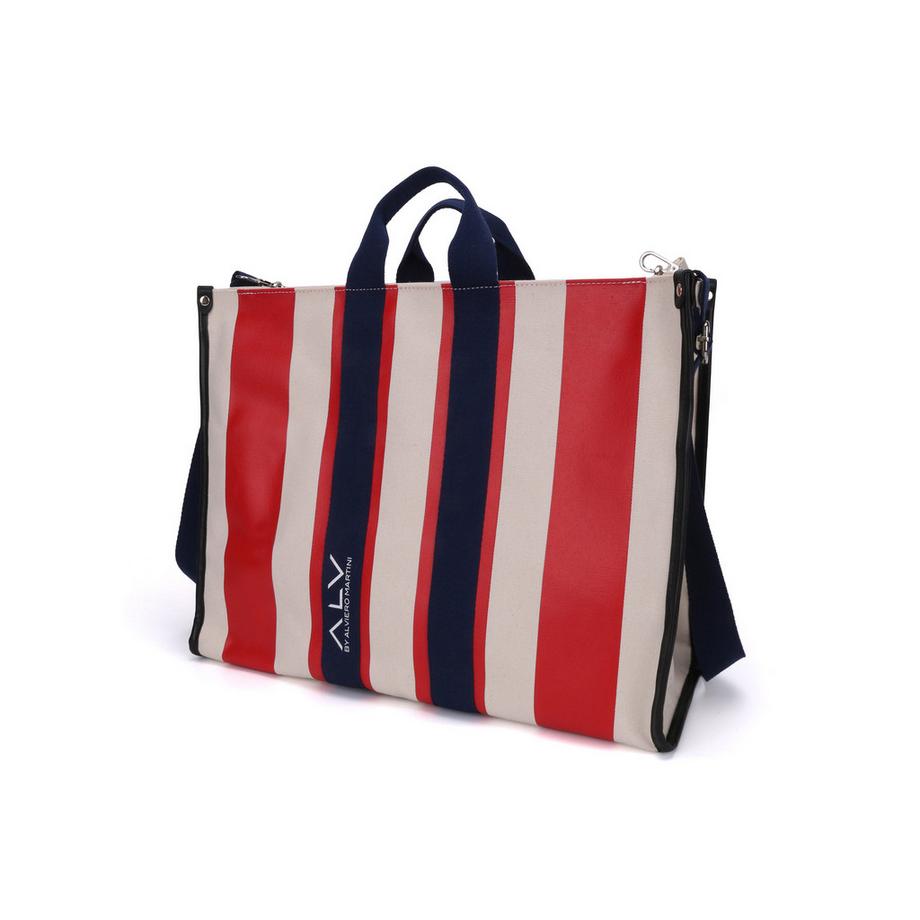 ALV by Alviero Martini Sac Cabas Rayé  