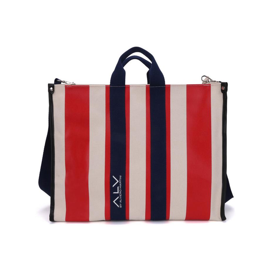 ALV by Alviero Martini Sac Cabas Rayé  