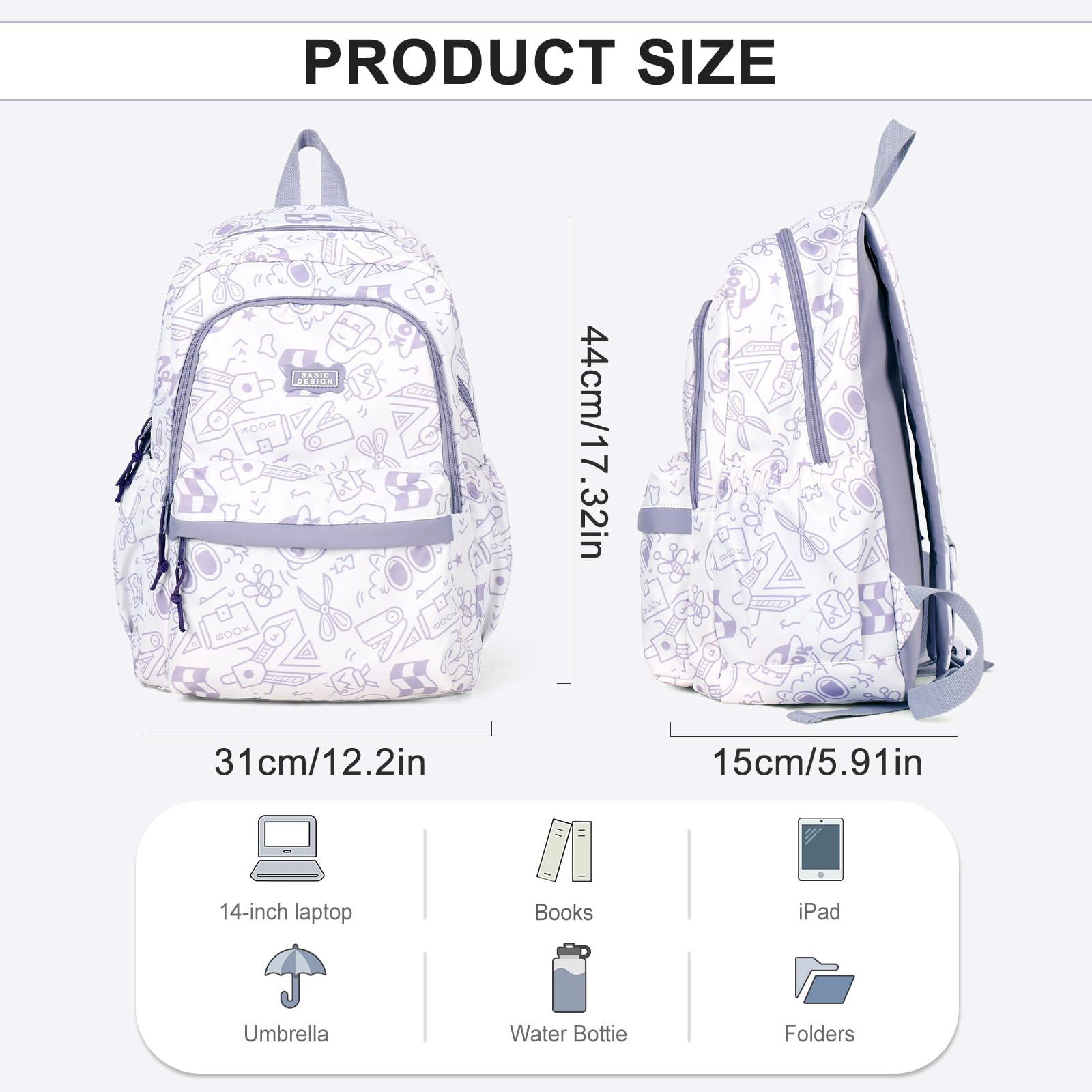 Only-bags.store Sac à dos scolaire, sac à dos de voyage Causal School Bags Laptop Backpack Lightweight Backpack Water Repellent  