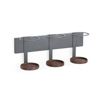 Forster Home Magnetischer Öl & Essig Flaschenhalter Walnuss  