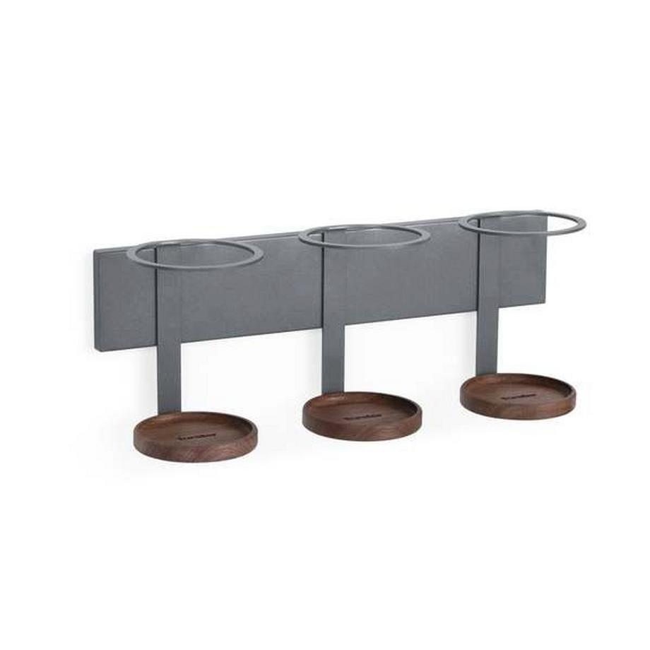 Forster Home Porte-bouteilles magnétique pour huile et vinaigre noix  