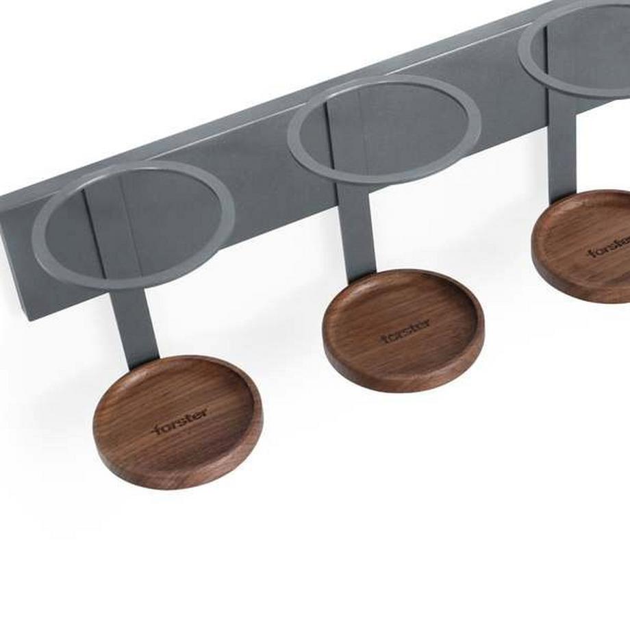 Forster Home Porte-bouteilles magnétique pour huile et vinaigre noix  