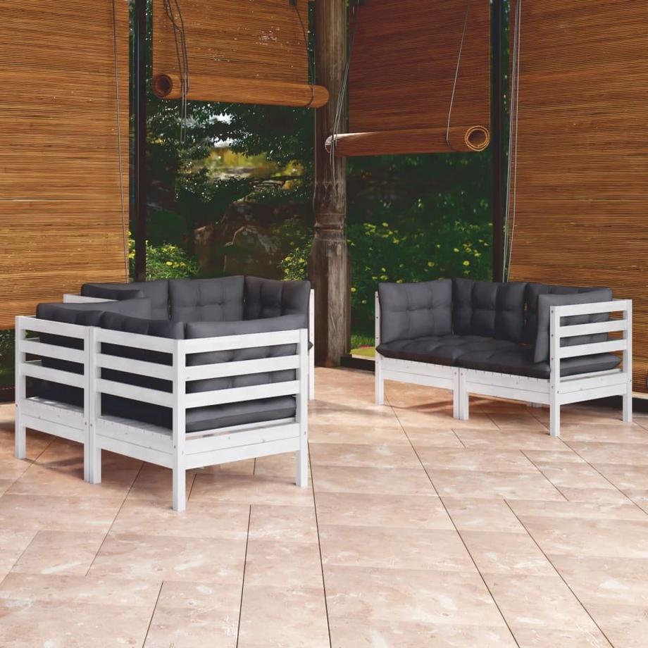 VidaXL set salotto da giardino Legno di pino  