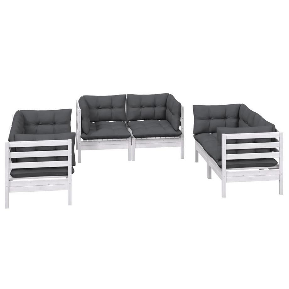 VidaXL set salotto da giardino Legno di pino  