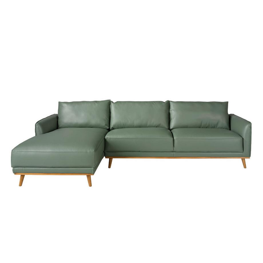 ANGEL CERDA Linkes Chaiselongue-Sofa ausem Leder  