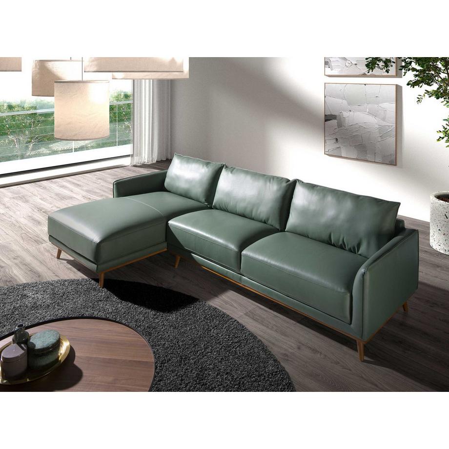 ANGEL CERDA Linkes Chaiselongue-Sofa ausem Leder  