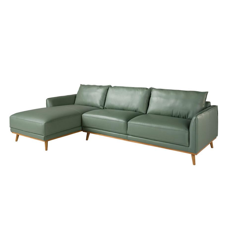 ANGEL CERDA Linkes Chaiselongue-Sofa ausem Leder  
