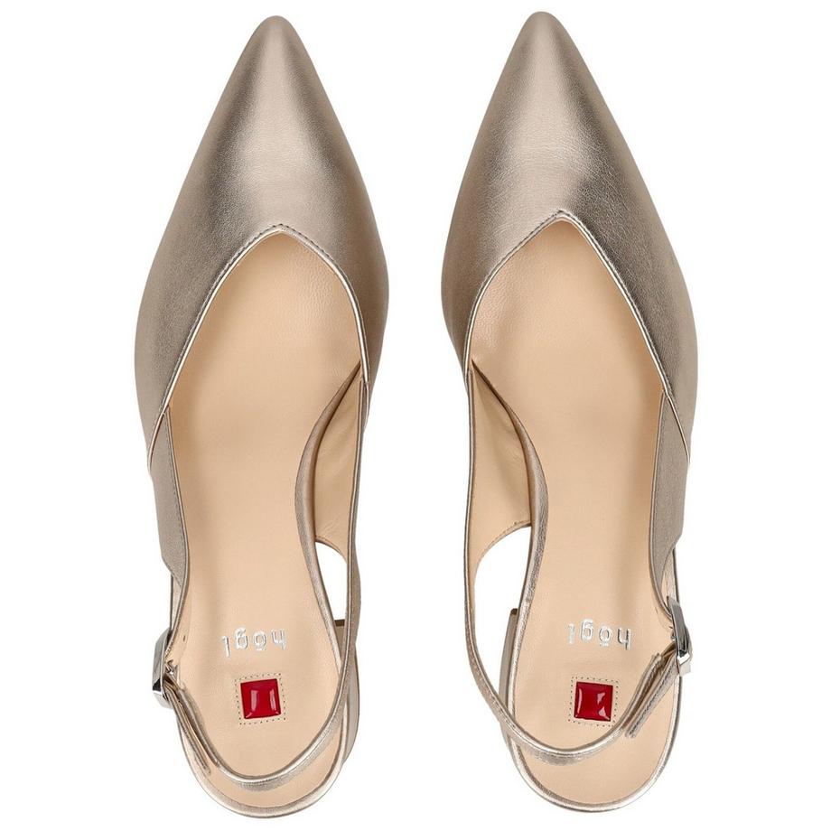 Högl Pumps Slingback con Punta Affusolata e Tacco a Blocco  