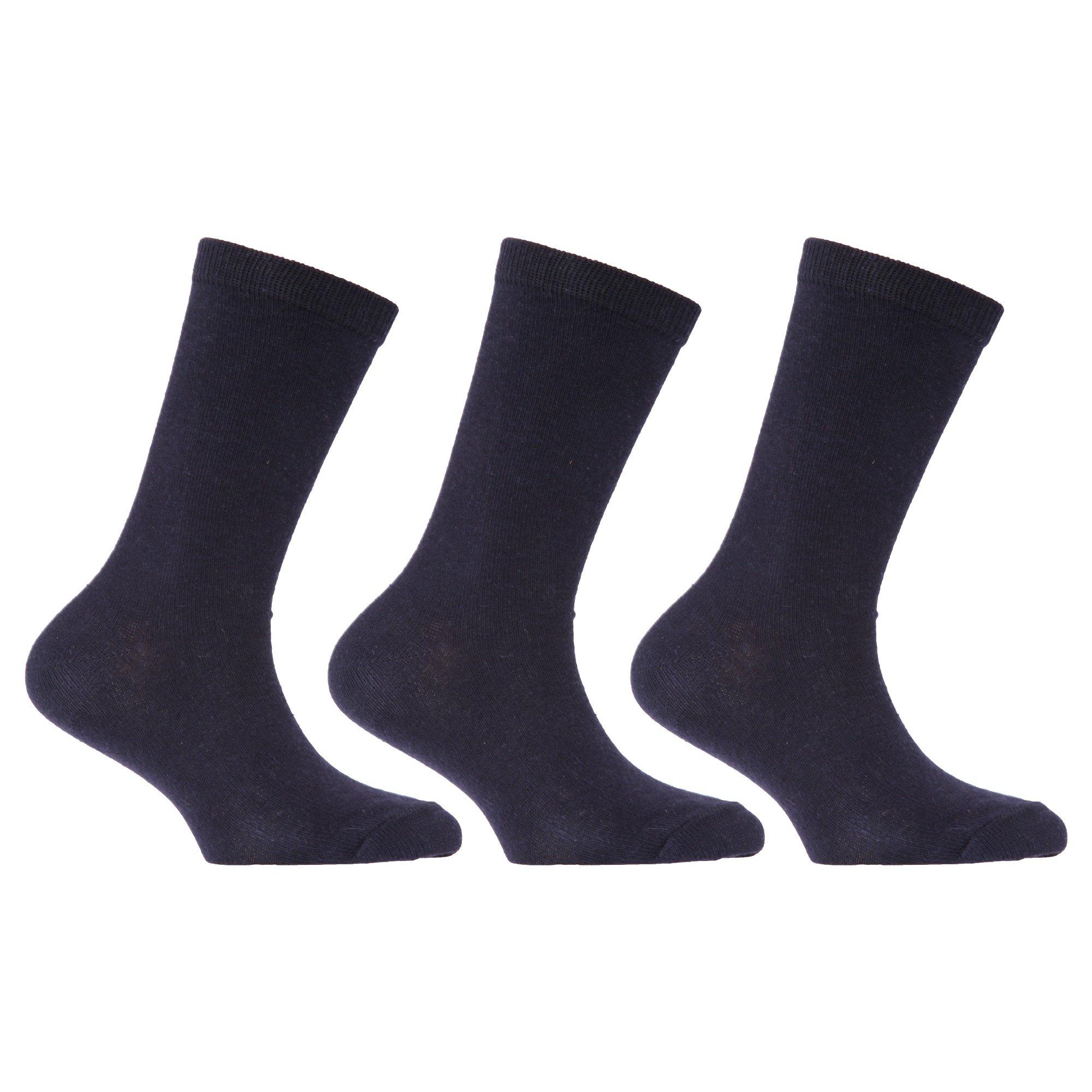 Image of Schulsocken Unifarben (3er Pack) Mädchen Marine 23-26