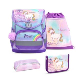 Belmil  COMPACT Schulrucksack-Set Rainbow Unicorn Magic 