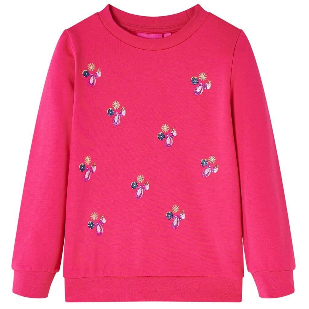 Image of Kinder Sweatshirt Baumwolle Mädchen Pink 140