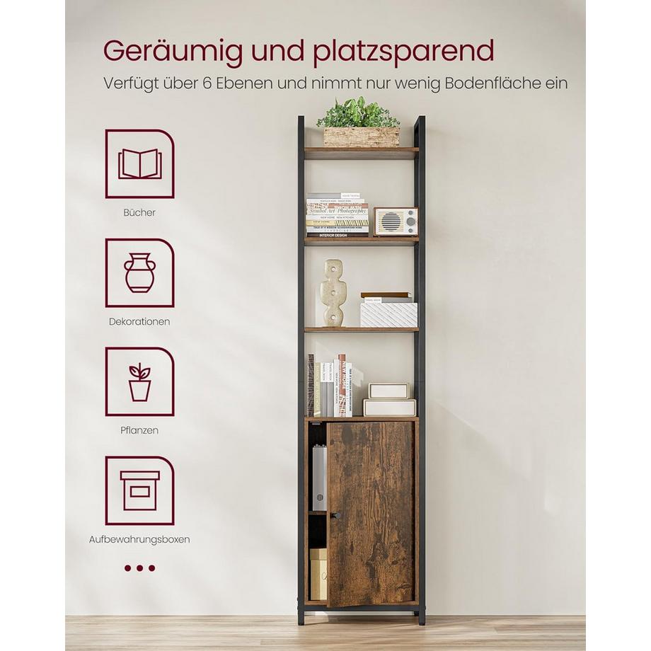 Songmics Bücherregal mit Türen  