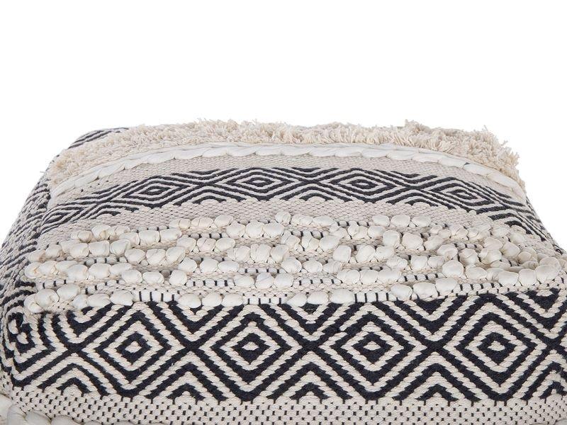 Beliani Pouf en Coton Traditionnel KANAM  