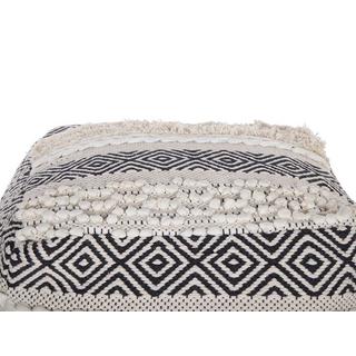 Beliani Pouf en Coton Traditionnel KANAM  