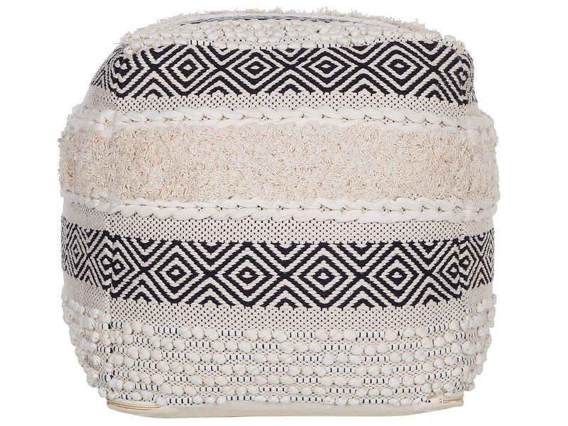 Beliani Pouf en Coton Traditionnel KANAM  