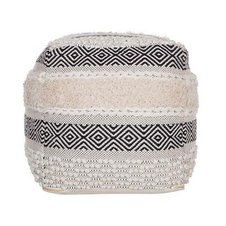 Beliani Pouf en Coton Traditionnel KANAM  