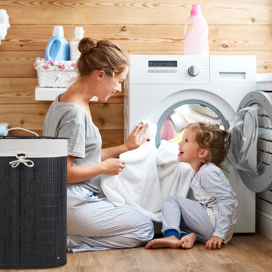 B2X Panier à linge ovale  