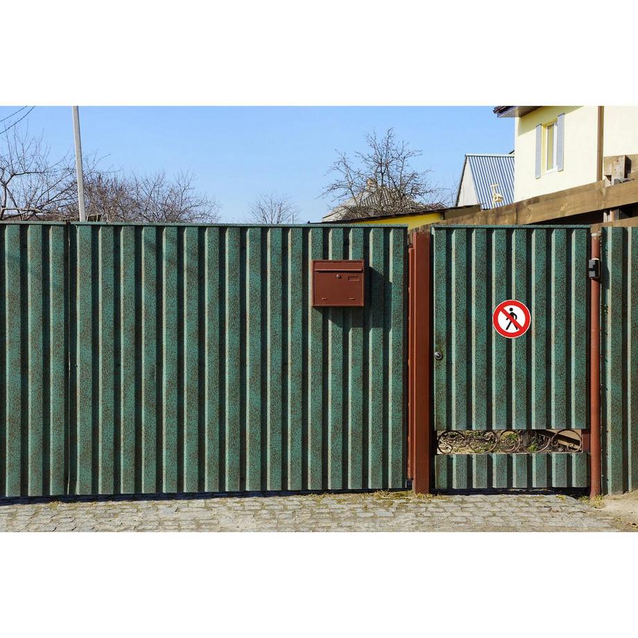 Exacompta Cartello adesivo rotondo diametro 20cm VIETATO L'INGRESSO  