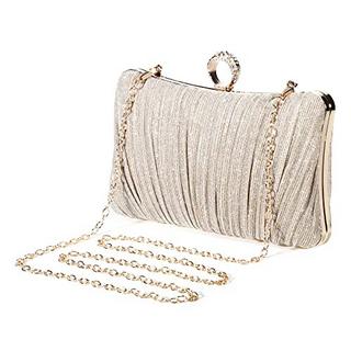 Only-bags.store Pochette Paillettes Strass Borsa da Sera con Catena  