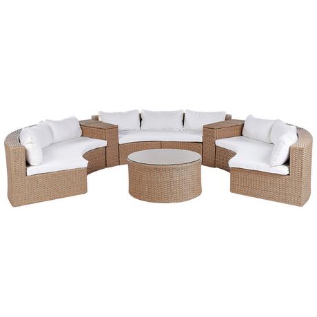 Beliani Lounge Set aus PE Rattan Retro SEVERO  