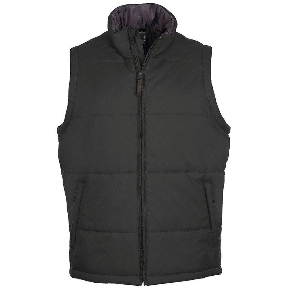 Image of Warm Steppweste Bodywarmer Mit Reißverschluss Damen Charcoal Black 4XL