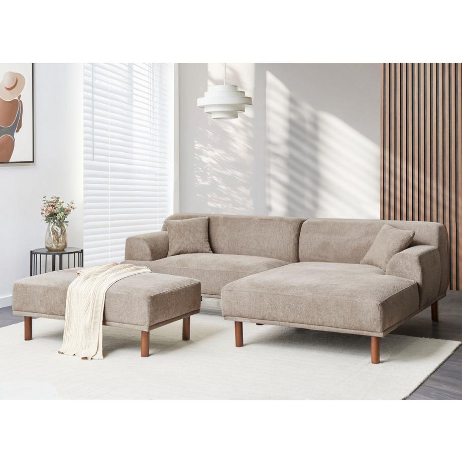 Beliani Ottoman en Tissu Moderne HOLT  