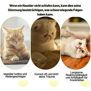 Alopini  Katzenbett Flauschiges Katzenkissen Waschbares Hundebett Kleines Hundebett für kleine Hunde, Katzen 