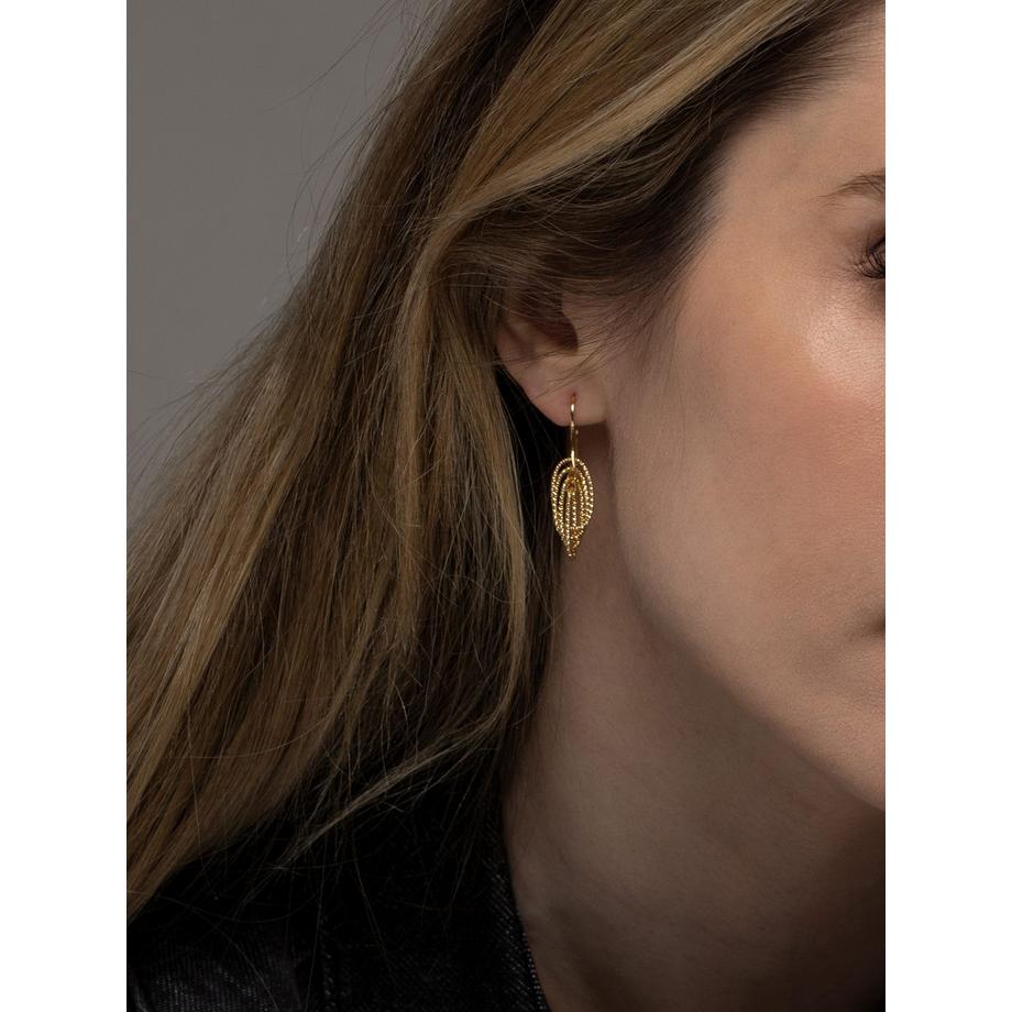 PHANTASYA  Palazzo Boucles d'oreilles 1886 Plaqué or 