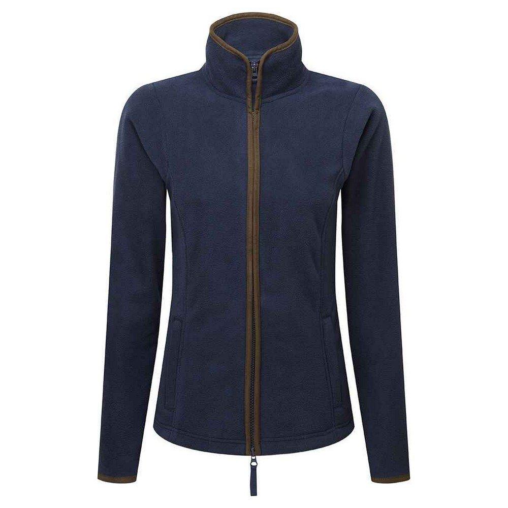 Image of Artisan Fleecejacke Kontrastbesatz Damen Marine L