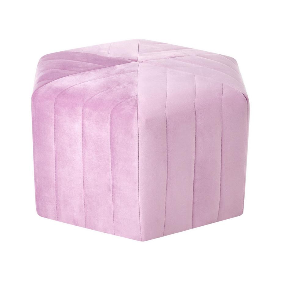 Beliani Pouf en Velours Glamour MURIETTA  