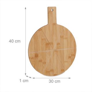 B2X Tagliere per pizza in bambù  