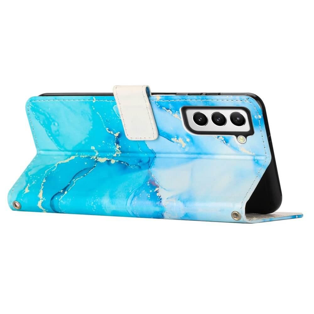 Cover-Discount  Galaxy S23 - Leder Hülle Marble 