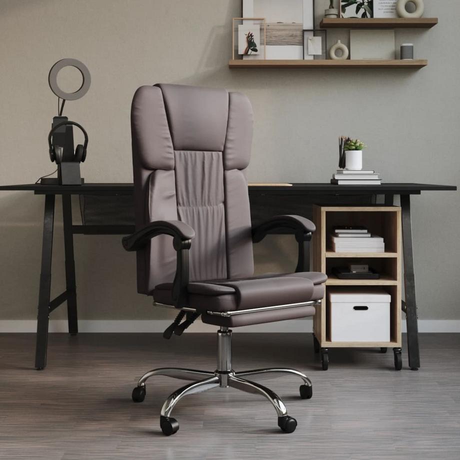 VidaXL Chaise de bureau cuir artificiel  