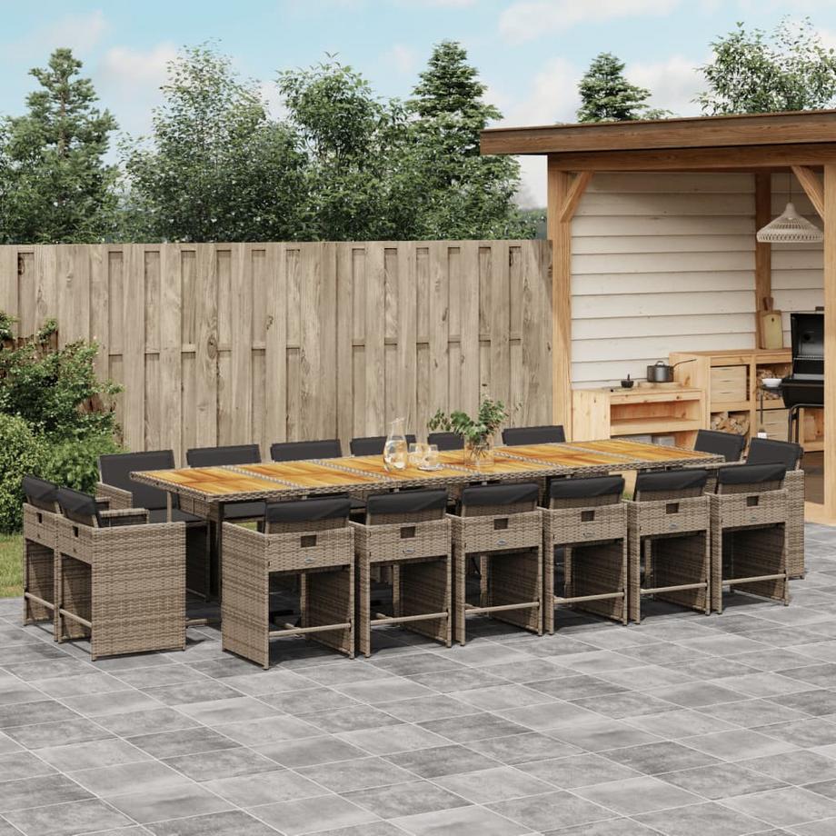 VidaXL set da pranzo da giardino Polirattan  