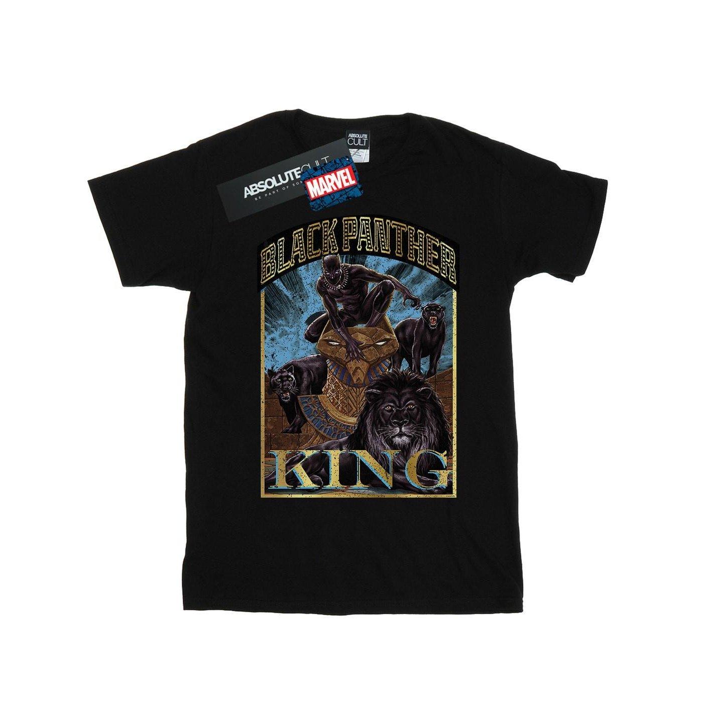Image of Black Panther Homage Tshirt Jungen Schwarz 128