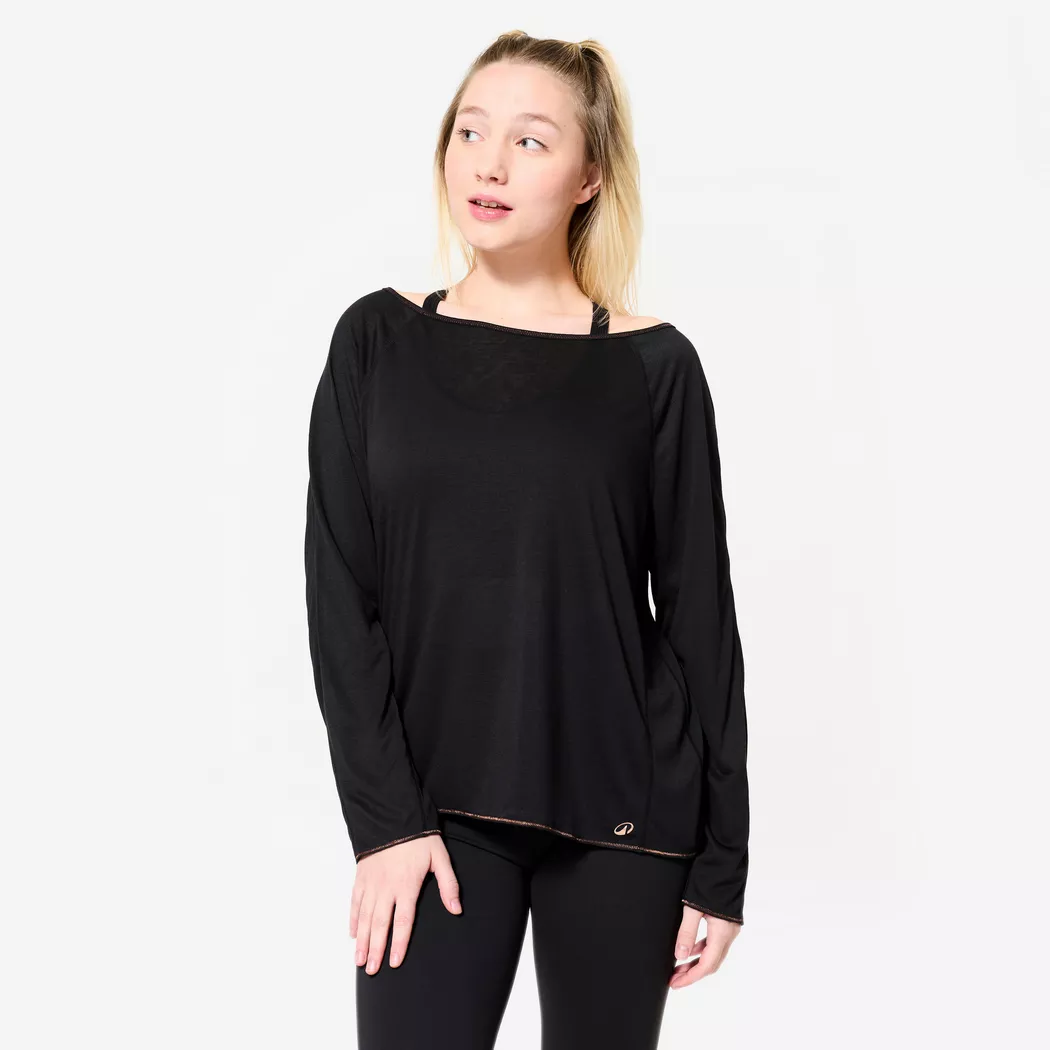 DOMYOS - Dance-Shirt  Modern Jazz Dance Langarm, XS, Multicolor